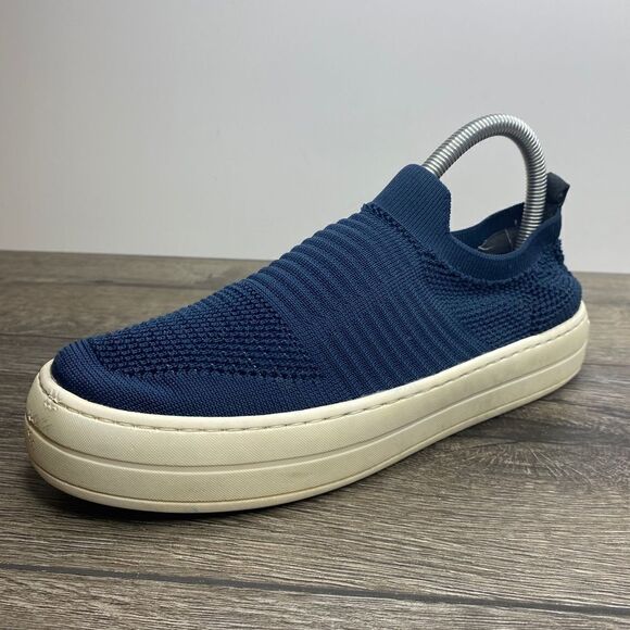 J / SLIDES HILO PLATFORM NAVY BLUE SLIP ON SHOES SZ 10. - Picture 10 of 10